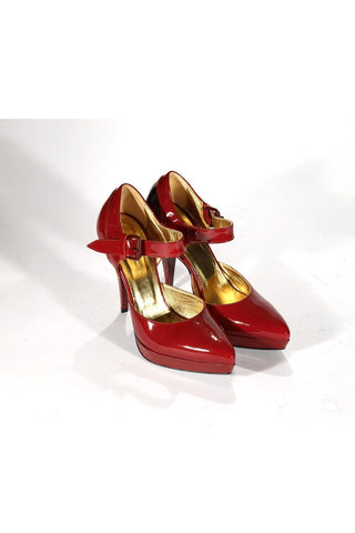 Just Cavalli Burgundy Patent High-Heel Pump (JC1522)
