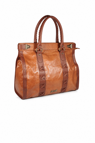 Just Cavalli Handbag Black Brown Tote Bag Shopper (JC181)