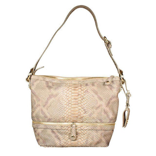 Just Cavalli Python Print Handbag Hobo Bucket Shoulder Bag (JC197)-AmbrogioShoes