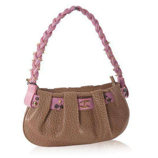 Just Cavalli Women's Designer Pink/Light Brown Leather Handbag XODBA3 (JC187)-AmbrogioShoes