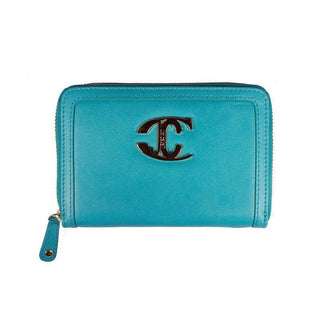 Just Cavalli Leather Turquoise Wallet / Document Holder (JCDH01)-AmbrogioShoes