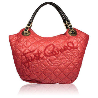Just Cavalli handbag Red Quilted Graffiti bag (JC175)-AmbrogioShoes