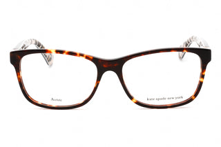 Kate Spade Calley Eyeglasses HAVANA PATTERN/Clear demo lens Unisex-AmbrogioShoes