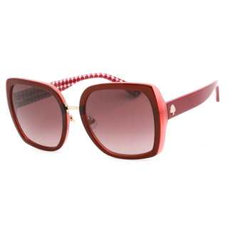 Kate Spade KIMBER/G/S Sunglasses Red / Burgundy Shaded Women's-AmbrogioShoes