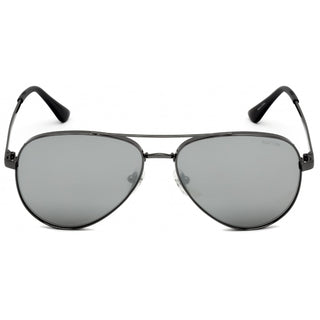 Kenneth Cole Reaction KC2829 Sunglasses shiny gunmetal / smoke mirror-AmbrogioShoes