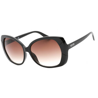 Kenneth Cole Reaction KC2841 Sunglasses Shiny Black / Gradient Smoke Women's-AmbrogioShoes