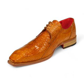 Fennix Logan Men's Shoes Cognac Alligator Exotic Oxfords (FX1142)