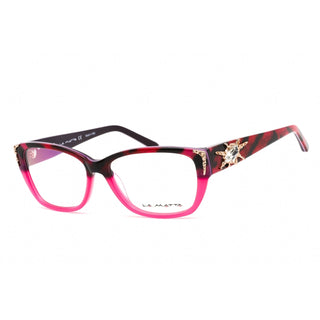 La Matta LMV3138 Eyeglasses Pink/Black / Clear Lens-AmbrogioShoes