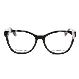 La Matta LMV3267 Eyeglasses Black/Grey-White / Clear Lens-AmbrogioShoes