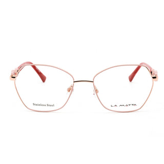 La Matta LMV3317 Eyeglasses Pale Pink/Gold / Clear Lens-AmbrogioShoes