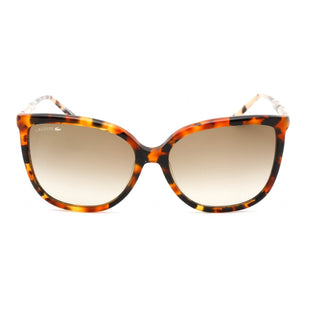 Lacoste L963S Sunglasses Light Havana / Brown Grey Gradient Women's-AmbrogioShoes