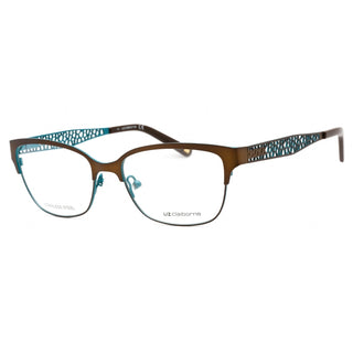 Liz Claiborne L 643 Eyeglasses Brown Green / Clear Lens-AmbrogioShoes