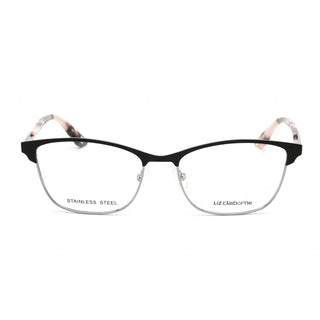 Liz Claiborne L 649 Eyeglasses BLACK RUTHENIUM/Clear demo lens-AmbrogioShoes