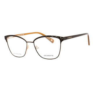 Liz Claiborne L 651 Eyeglasses Matte Brown Gold/Clear demo lens-AmbrogioShoes
