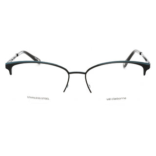 Liz Claiborne L 673 Eyeglasses Black Teal / Clear Lens-AmbrogioShoes
