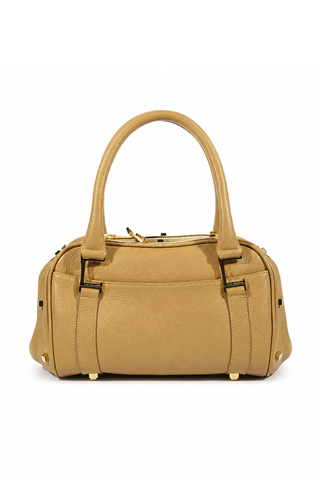 Lowe Valentini Beige Deer Skin Leather Handbag Satchel (LV2517)