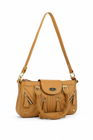 Lowe Valentini Brown Italian Deer-Skin Handbag (LV2519)