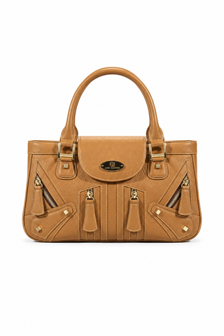 Lowe Valentini Brown Italian Deer-Skin Handbag (LV2519)
