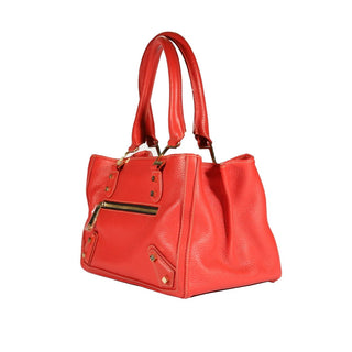 Lowe Valentini Women Red Italian Deer-Skin Leather Handbag (LV3000)-AmbrogioShoes