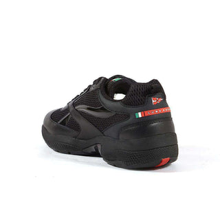 Luna Rossa Womens Sneakers by PRADA LDE002 Black (LRW02)-AmbrogioShoes