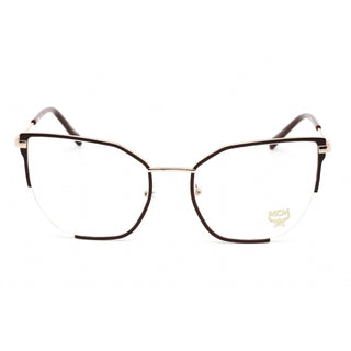 MCM MCM2156 Eyeglasses BURGUNDY / GOLD / Clear demo lens-AmbrogioShoes