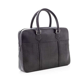 Maglieriapelle's Black Kekova Woven Leather Hand Bag (MGH1011)-AmbrogioShoes
