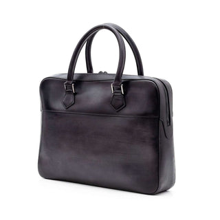Maglieriapelle's Black Gure Leather Hand Bag (MGH1013)-AmbrogioShoes
