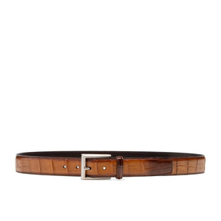 Magnanni 1259 Men's Cuero Exotic Alligator Belt (MAGB1047)-AmbrogioShoes