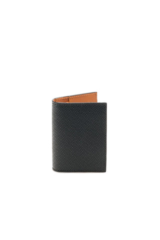 Magnanni 1280 Men's Black Pebble Leather Card Fold Wallet (MAW1006)
