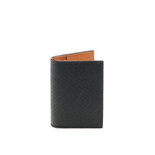 Magnanni 1280 Men's Black Pebble Leather Card Fold Wallet (MAW1006)-AmbrogioShoes