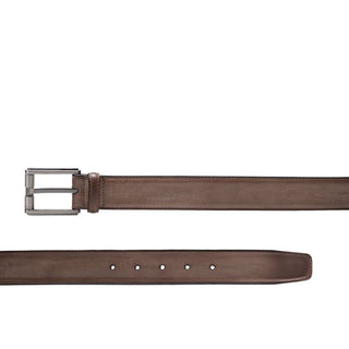 Magnanni 1539 Dali Men's Walter Taupe Solf Patina Calf-Skin Leather Belt (MAGB1015)-AmbrogioShoes