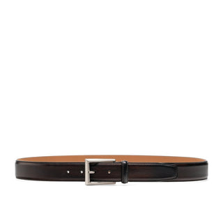 Magnanni 1544 Rocas Men's Rugoarcade Brown Calf-Skin Leather Belt (MAGB1031)-AmbrogioShoes