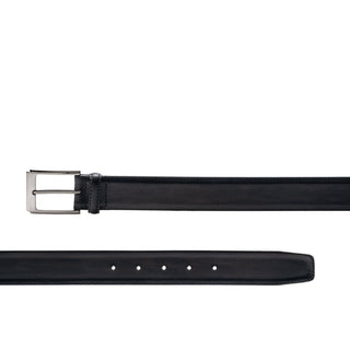 Magnanni 1552 Vega Men's Gray Arcade Patina Calf-Skin Leather Belt (MAGB1018)-AmbrogioShoes