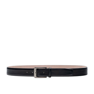 Magnanni 1552 Vega Men's Gray Arcade Patina Calf-Skin Leather Belt (MAGB1018)-AmbrogioShoes