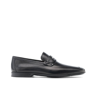 Magnanni 18041 Ramiro-II Men's Shoes Boltan Black Calf-Skin Leather Tassels Loafers (MAG1075)-AmbrogioShoes