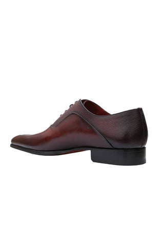 Magnanni 20120 Sanchez II Burgundy Grabado Embossed / Leather Oxfords (MAGS1134)