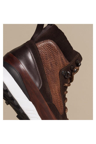 Magnanni 22212 Bodhi Tri-Tone Brown Suede / Calf-Skin Leather Boots (MAGS1012)-AmbrogioShoes