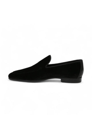 Magnanni 22335 Black Velvet Formal/Dress Loafers (MAGS1148)-AmbrogioShoes
