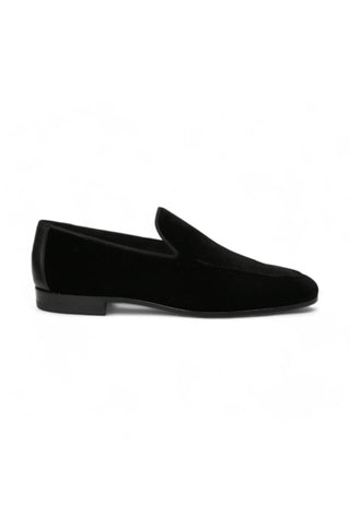 Magnanni 22335 Black Velvet Formal/Dress Loafers (MAGS1148)