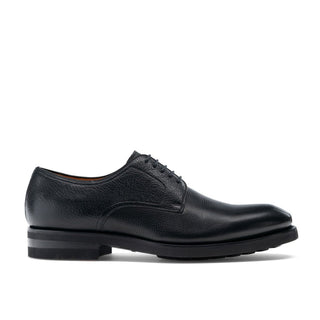 Magnanni 22491 Melich-II Men's Shoes Rugoardcade Black Full Grain Leather Derby Oxfords (MAG1032)-AmbrogioShoes