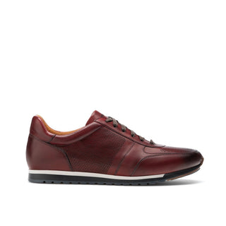Magnanni 22882 Brava Men's Shoes Tinto Burgundy Calf-Skin Leather Sneakers (MAG1028)-AmbrogioShoes