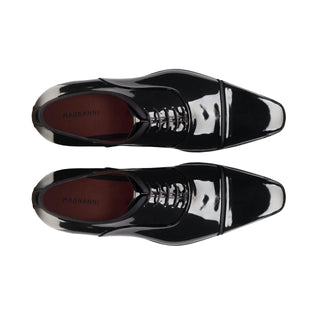Magnanni 24534 Jadiel Men's Shoes Black Patent Leather Formal / Dress Oxfords (MAGS1087)-AmbrogioShoes