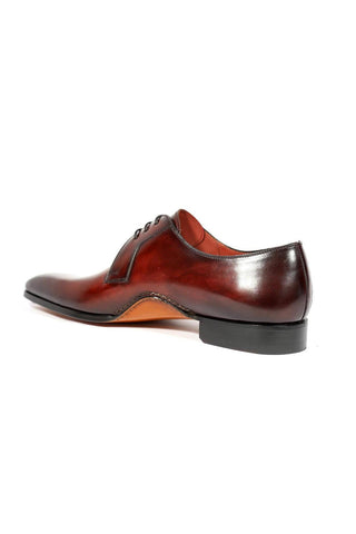 Magnanni 24834 Hayos Burgundy Laser Print / Calf-Skin Leather Derby (MAGS1123)-AmbrogioShoes