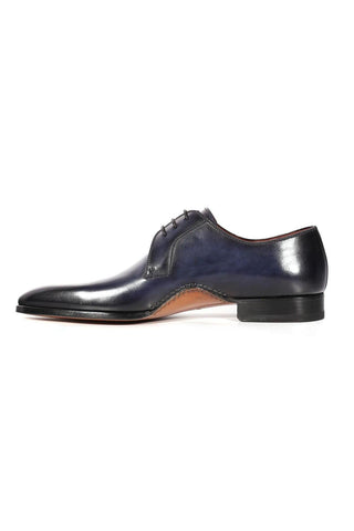 Magnanni 24834 Hayos Navy Laser Print / Calf-Skin Leather Derby (MAGS1133)-AmbrogioShoes