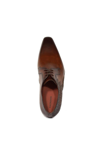 Magnanni 24834 Hayos Tobacco Laser Embossed / Calf-Skin Leather Derby (MAGS1124)