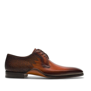 Magnanni 24834 Hayos Tobacco Laser Print / Calf-Skin Leather Derby (MAGS1124)-AmbrogioShoes