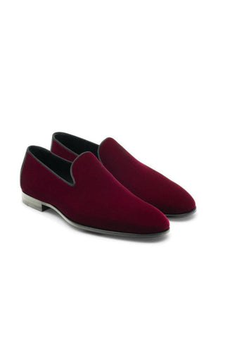Magnanni Jareth 22334 Burgundy Velvet Formal/Loafers (MAGS1117)