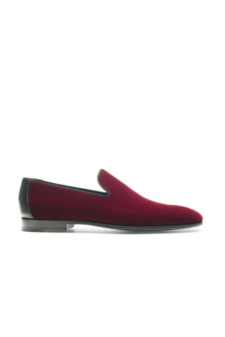 Magnanni Jareth 22334 Burgundy Velvet Formal/Loafers (MAGS1117)