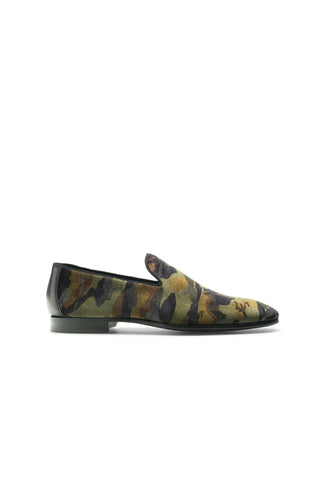 Magnanni Jareth 22334 Green Camo Velvet Formal/Loafers (MAGS1119)