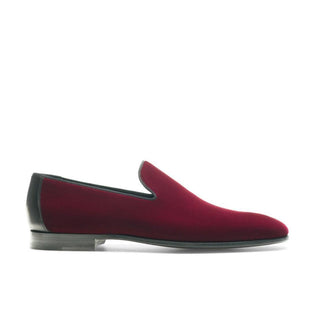 Magnanni Jareth 22334 Men's Shoes Burgundy Velvet Formal/Loafers (MAGS1117)-AmbrogioShoes
